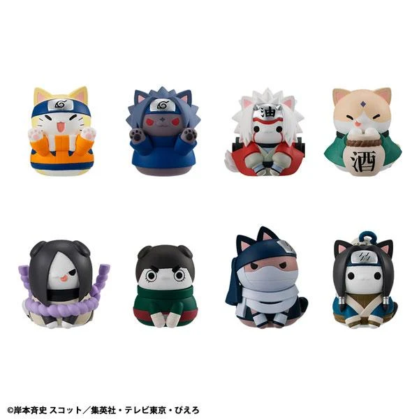 MEGA CAT PROJECT NARUTO ¡Nyarto! Sasuke-kun, Edición Ven Aquí CAJA 8 Piezas MegaHouse