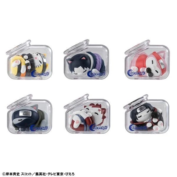 MEGA CAT PROJECT NARUTO Shippuden: ¡Buenas noches, Nyarto! CAJA de 8 piezas MegaHouse