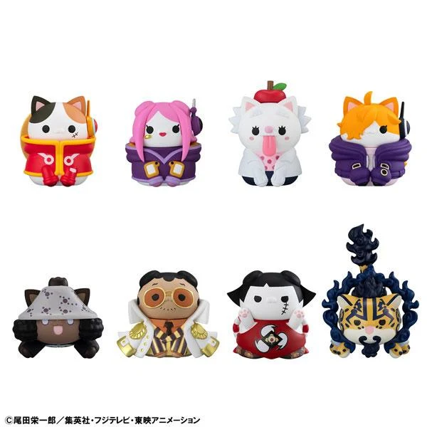 PROYECTO MEGA GATO ONE PIECE: ¡Nyanpiece, Nyaaaan! Arco de Egghead CAJA de 8 piezas MegaHouse