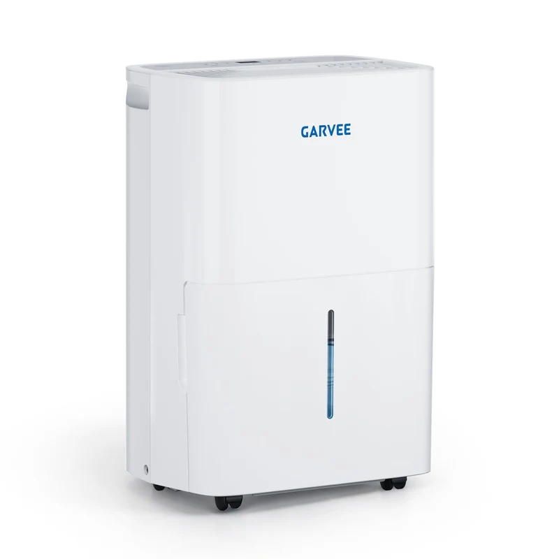 Garvee Deshumidificador de 20L al Día con Refrigerante Ecológico R290 Silencioso y Pantalla LED para Hogar Sótano y Sala, Blanco