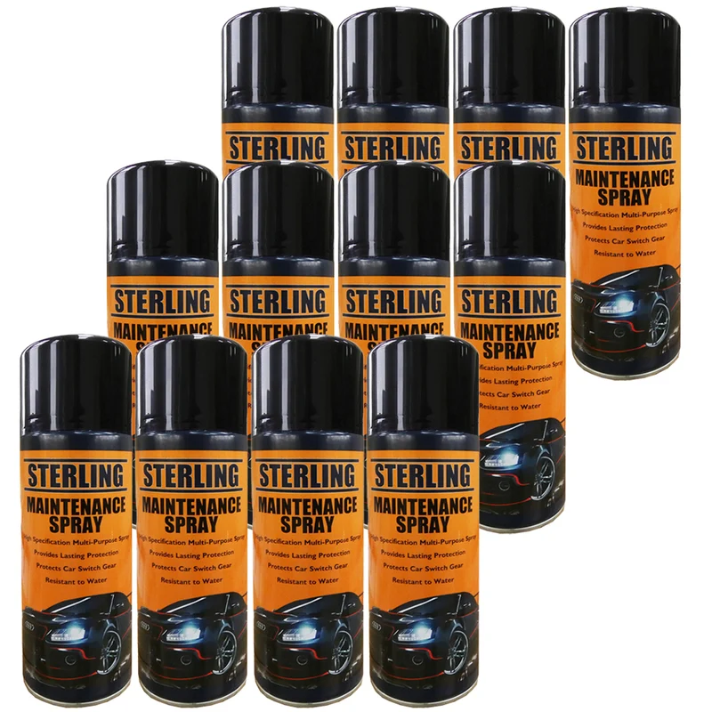 Aceite de mantenimiento en aerosol / Alternativa WD40 / Paquete de 12