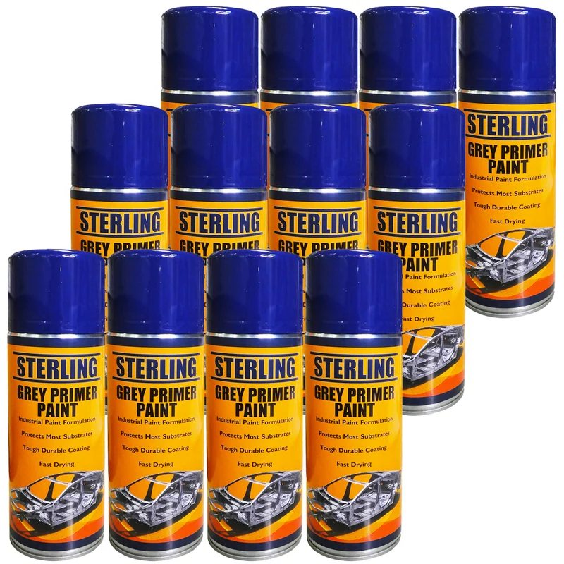 Pintura Imprimación Gris Aerosol 400ml - Caja de 12 Botes