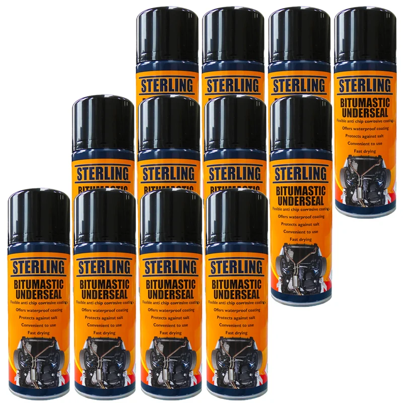 Bitumastic Underseal Spray 400ml - Caja de 12 Botes