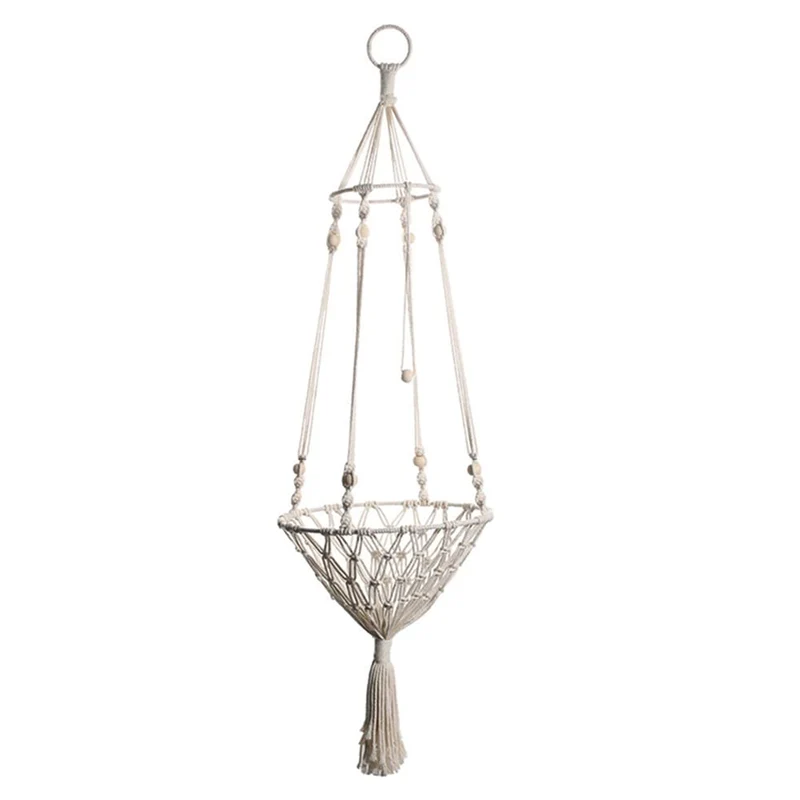 Garvee Macetas Colgantes Bohemias Tejidas Cesta Colgante Multiusos Hogar Mascota Cachorro Gatos Hamaca Colgante Cama Mascota Decoración Del Hogar 30 cm (Dentro De 5 Kg)