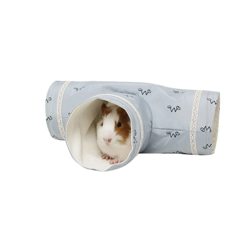 Garvee Tubulure Tunnel Para Cobaya Juguete Para Pequeños Animales Plástico Duradero Azul Para Jaulas De Hámsters Y Erizos