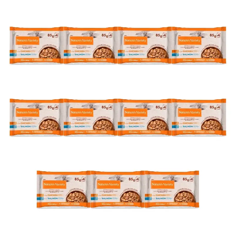 Nature'S Variety Comida Húmeda Nv Cat Wet Boc Salsa Chicken/Salmon Flowp, 11 x 340 gr