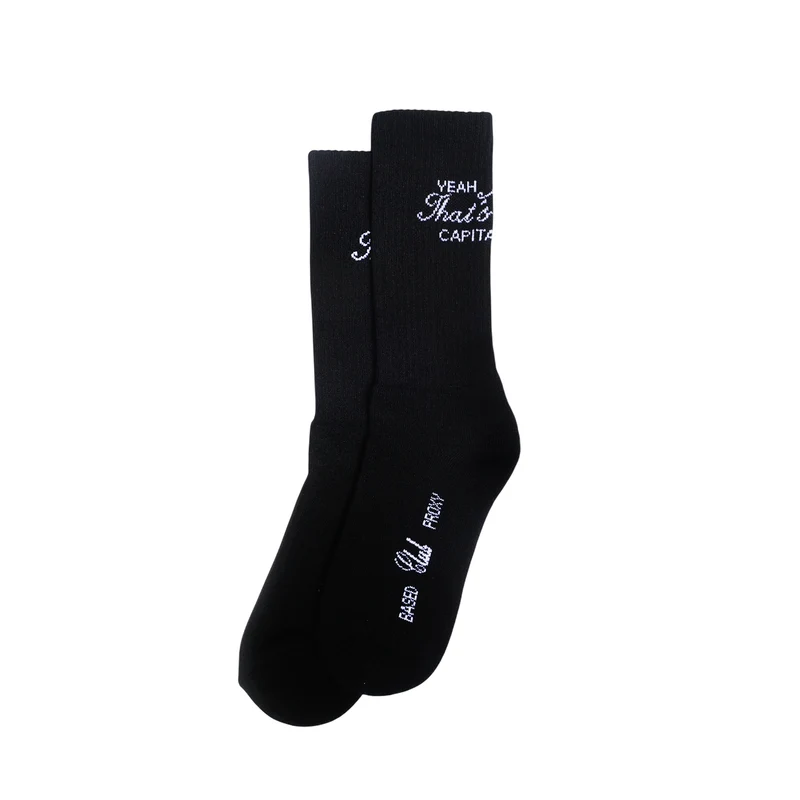 I KNOW SOCKS BLACK
