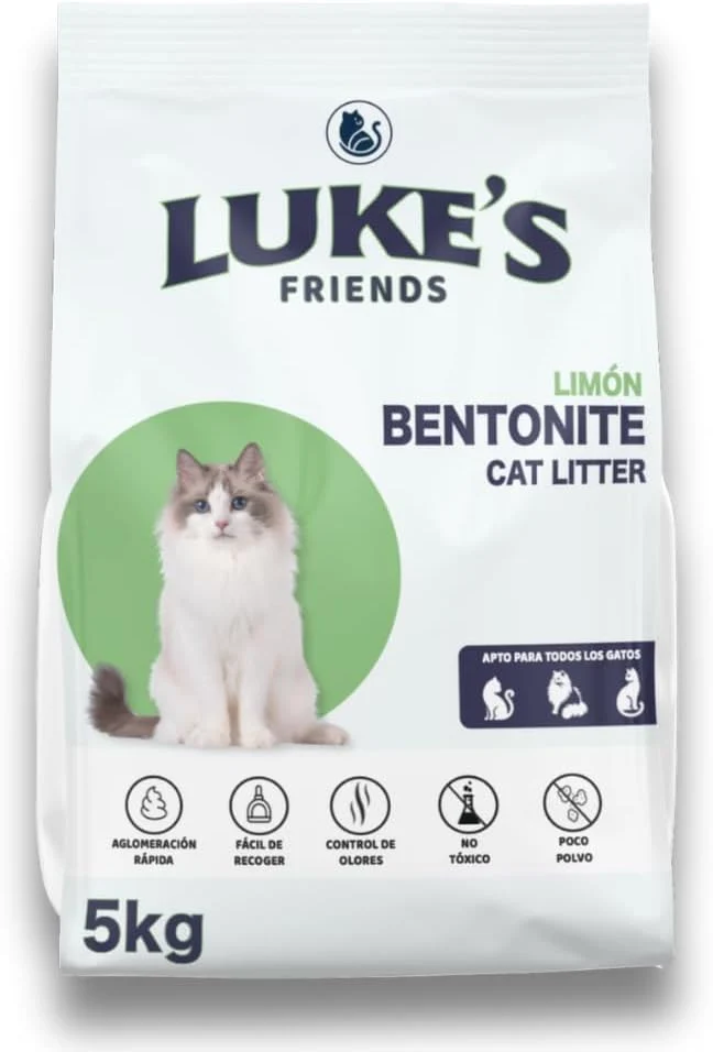 Luke's Friends Arena para Gato Aroma Limón 5 Kg