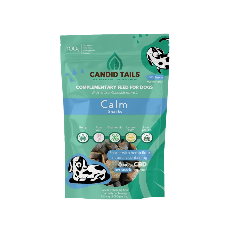 Snacks Calm+ con CBD natural perros