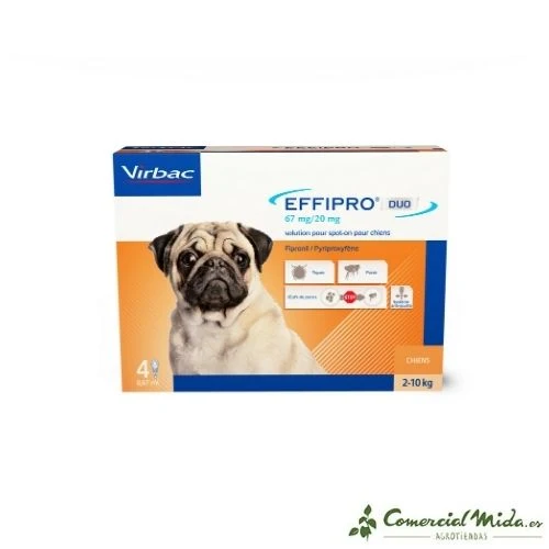 VIRBAC Effipro Duo Spot On Pipetas para Perros (4 p.)