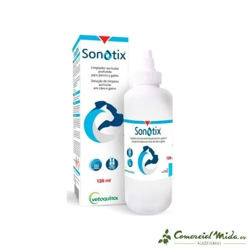 SONOTIX Limpiador Oídos Mascotas 120 ML