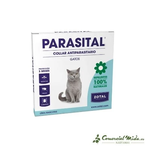 PARASITAL Collar Antiparasitario Repelente para Gatos