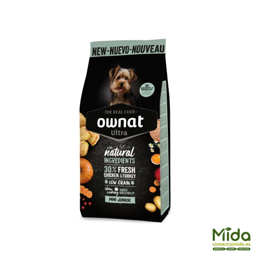Pienso OWNAT Ultra Mini Junior para Cachorros Pequeños