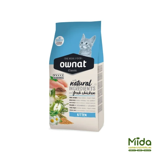 Pienso OWNAT Cat Classic Kitten para Gatitos