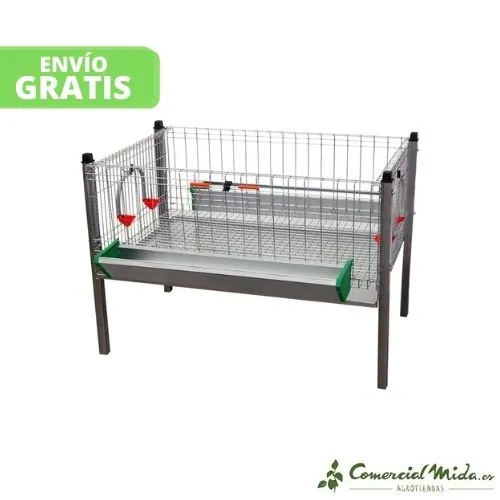 Jaula 1º Piso Sin Techo GÓMEZ Y CRESPO Pollos 2ª Edad