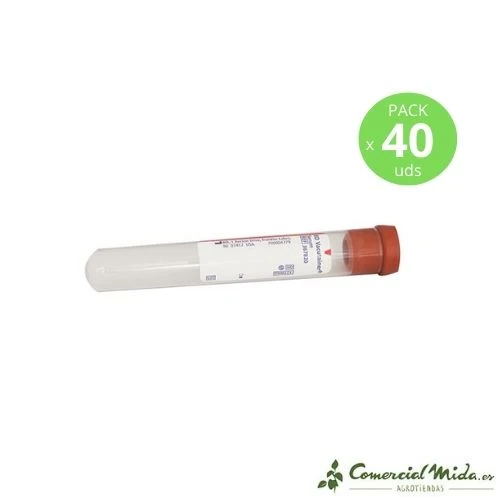 INSPROVET Tubos de Cristal de Extracción en Vacío para Sangre 40 uds