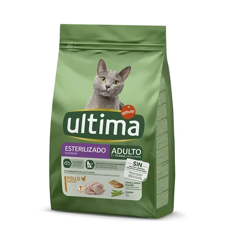 Ultima Pienso Cat Esterilizados Pollo, 1,5 kg