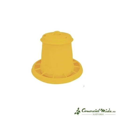 KERBL Comedero Automático Amarillo para Aves de Corral