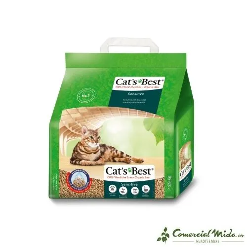 Lecho Higiénico JRS CAT'S BEST Sensitive 2,9 Kg para Gatos Sensibles
