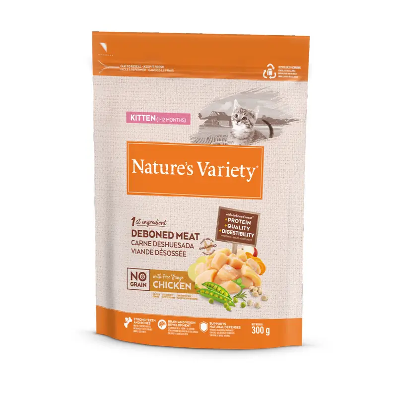 Nature'S Variety Grain Free Kitten Pienso Para Gatitos Con Pescado Blanco, 300 gr