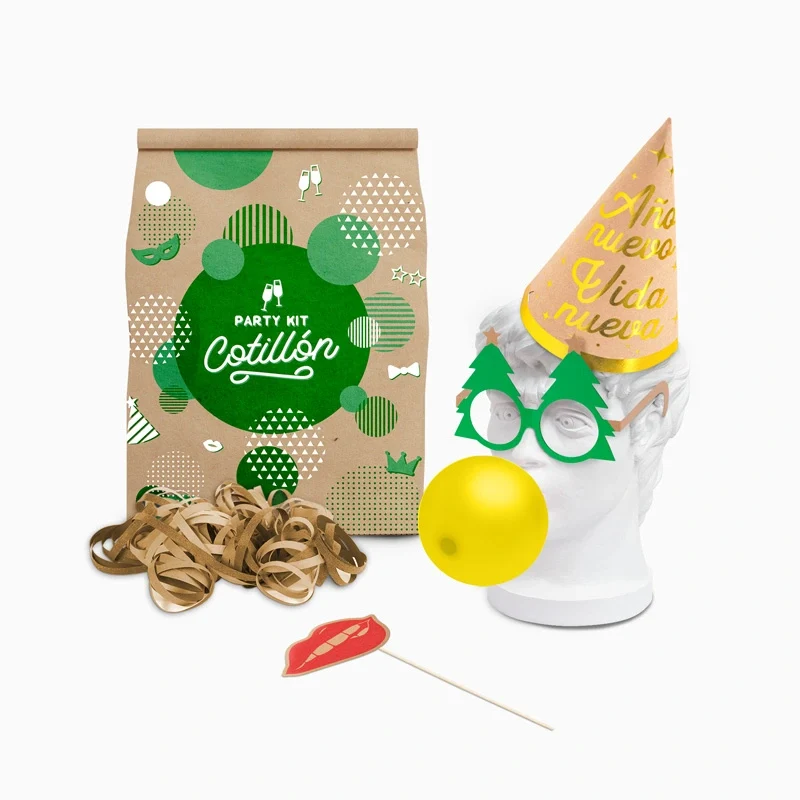 Bolsa de Cotillón Biodegradable Nochevieja 5 piezas (48 uds)