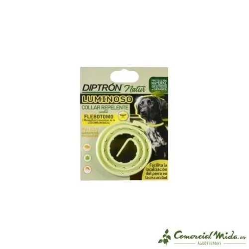 Collar DIPTRÓN Natur Luminoso Repelente para Perros