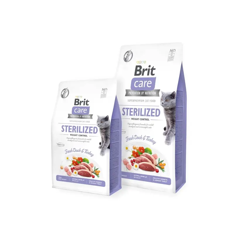Brit Care Cat Grain Free Sterilized Weight 400 gramos