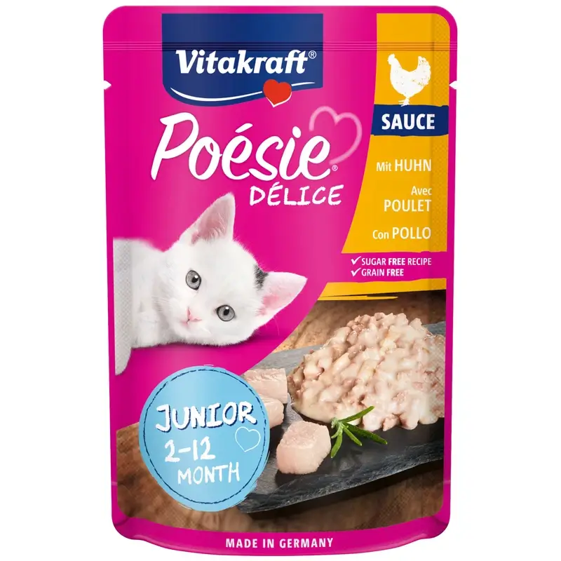 Vitakraft Poesie Delisauce Junior- Pollo 23X85Gr