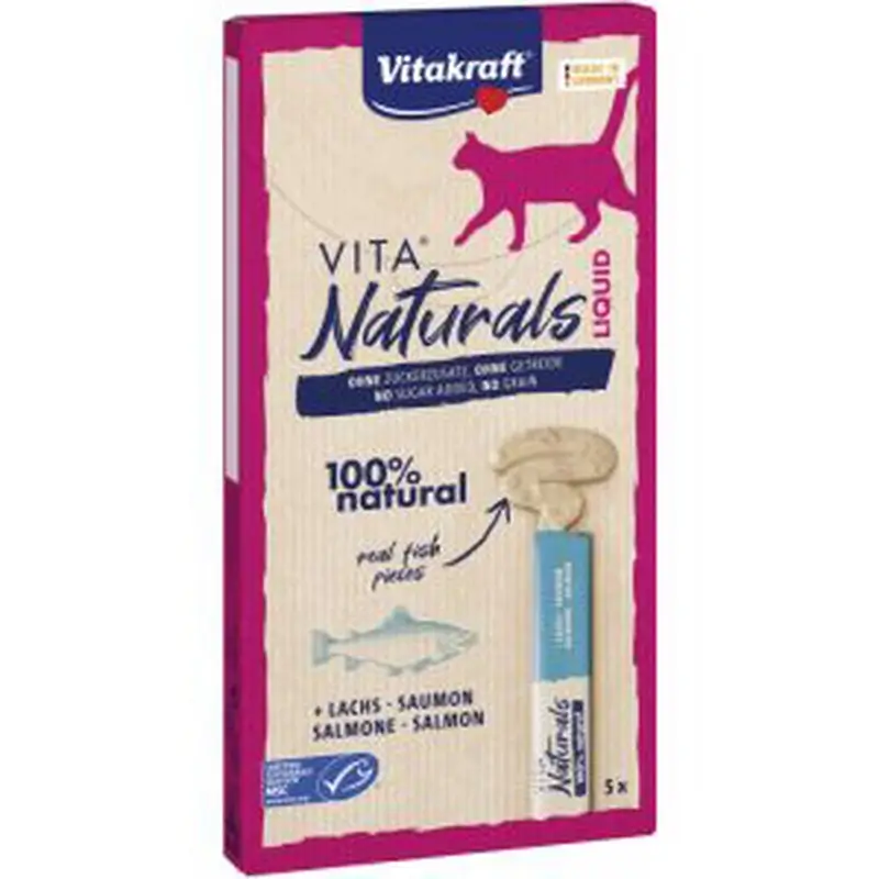 Vitakraft Vita Naturals Liquid-Snack Salmon 11X5Un