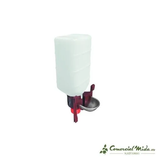 GYC Bebedero de Botella 2L con Cazoleta para Conejos