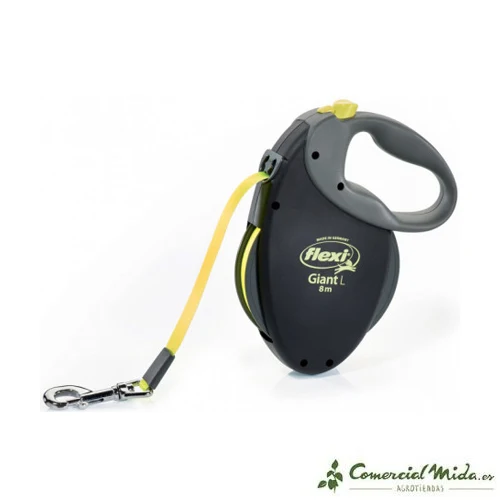 Correa Flexi Giant Neon Reflect L Cinta para Perros Grandes