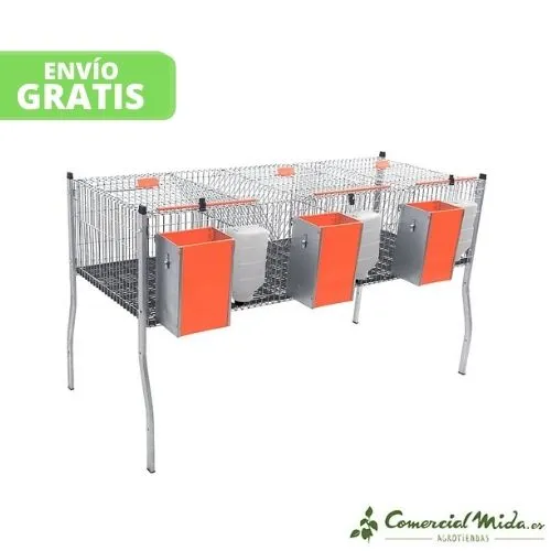 GÓMEZ Y CRESPO Jaula Auria-3 para Cría de Conejos
