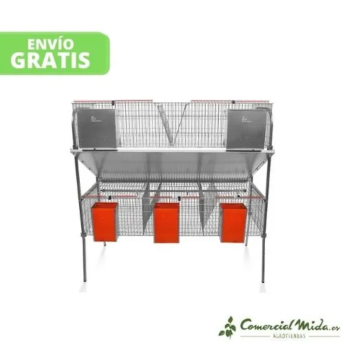 GÓMEZ Y CRESPO Jaula Económica-10 para Conejos