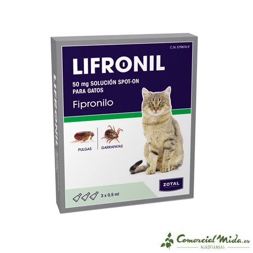 Pipeta LIFRONIL Gato (BLÍSTER 3 x 50 mg)