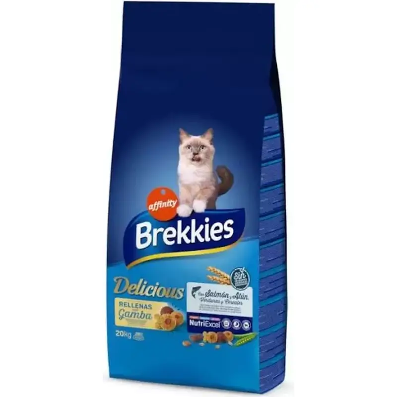 Brekkies Pienso Cat Delicious Pescado, 20 kg