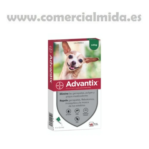 Advantix Pipetas Antiparasitarias para Perros (4x)