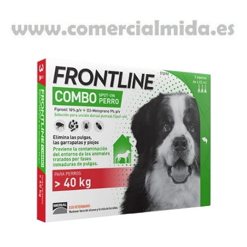 FRONTLINE COMBO, Pipetas Antiparasitarias Para Perros Gigantes (>40 kg)