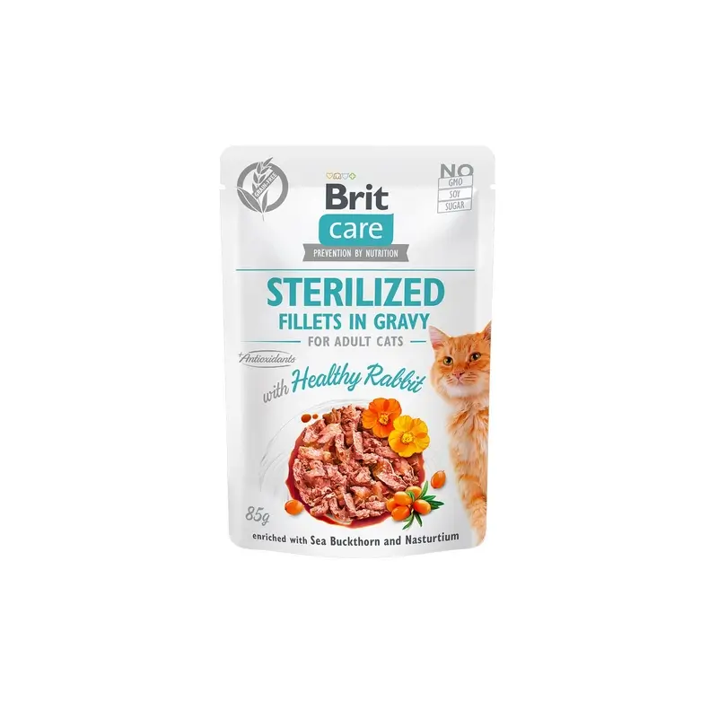 Brit Care Cat Steriliz Cone Pouch 24x85 gramos