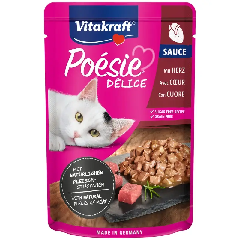 Vitakraft Poesie Delisauce Pouch- Corazon 23X85Gr
