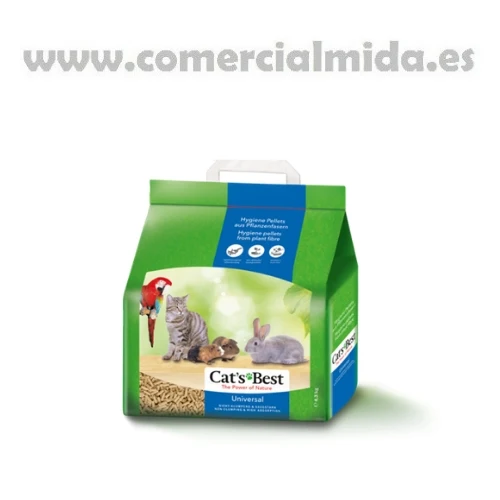 Cat's Best Universal, lecho absorbente biodegradable para mascotas