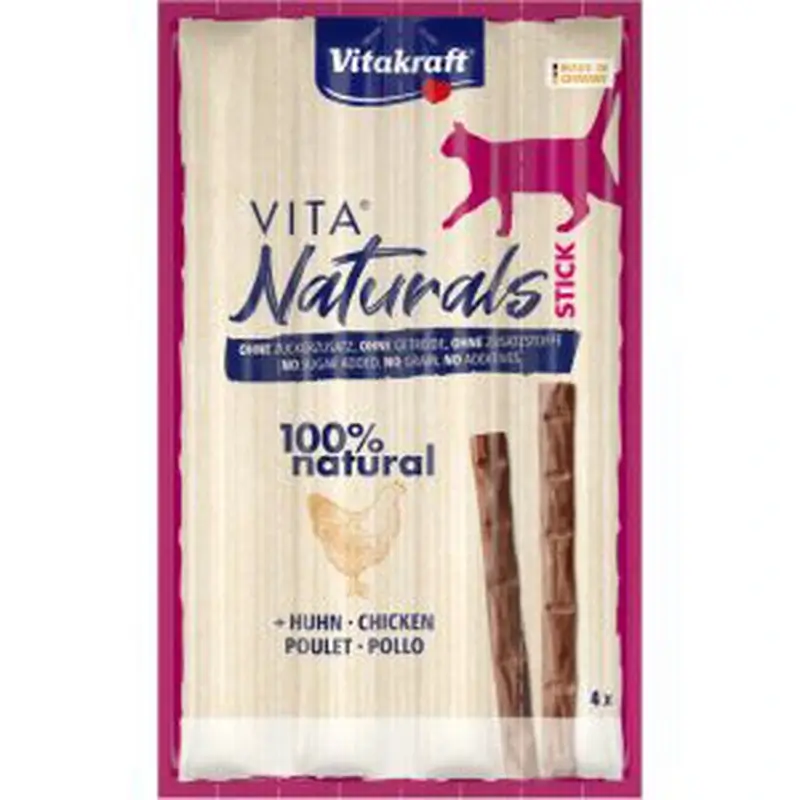 Vitakraft Vita Naturals Gato- Stick Pollo 20X4Un
