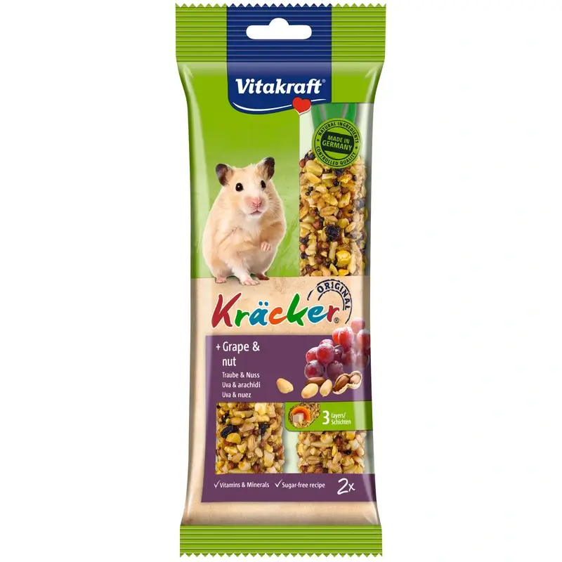 Vitakraft Barritas Hamster Uva Y Nueces 5x2 unidades
