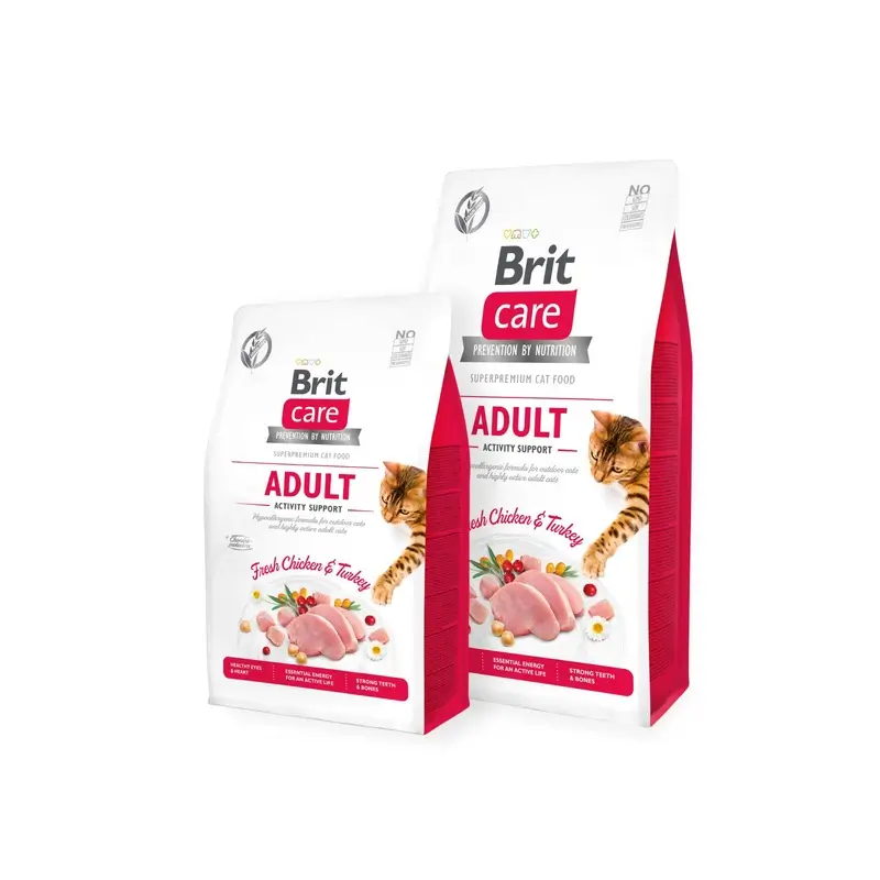 Brit Care Cat Grain Free Adult Activity Support 400 gramos