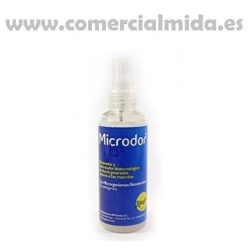Eliminador y controlador de olores MICRODOR PETS para mascotas, casetas, jaulas...
