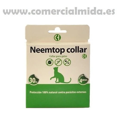 Collar repelente NEEMTOP de todo tipo de insectos para gatos