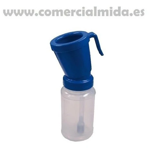 Vaso para limpieza de pezones aplicador de espuma