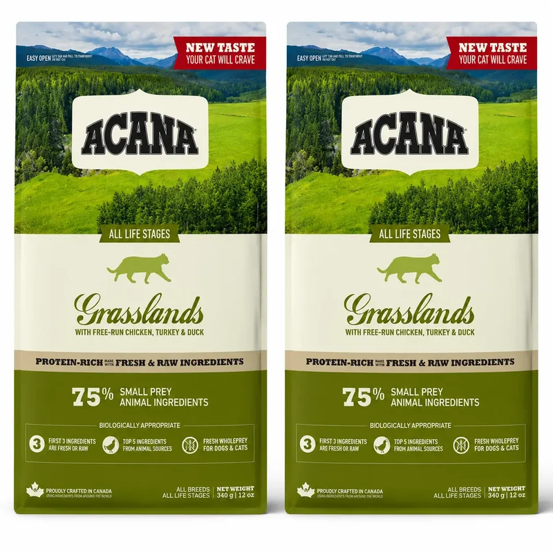 Acana Feline Adult Grasslands 4,5 Kg Pienso Para Gatos , pack 2