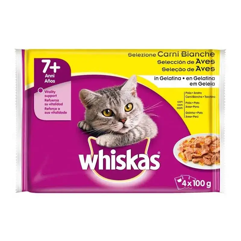 Whiskas +7 Selección Aves 13X4X85Gr