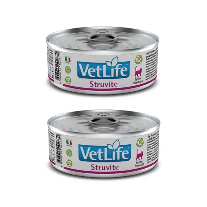 Farmina Vet Cat Struvite Caja 12X85Gr, Comida Húmeda Para Gatos, Pack De 2