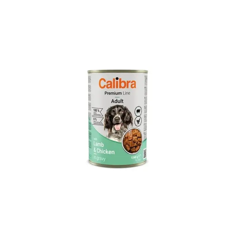 Calibra Dog Premium Con Cordero Y Pollo Lata 12X1240G